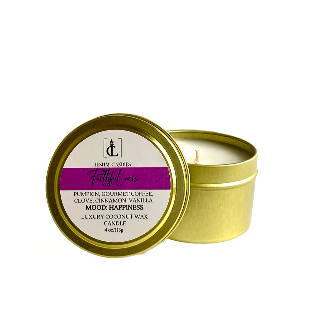 "FAITHFULNESS" SMALL LUXURY TRAVEL TIN CANDLE