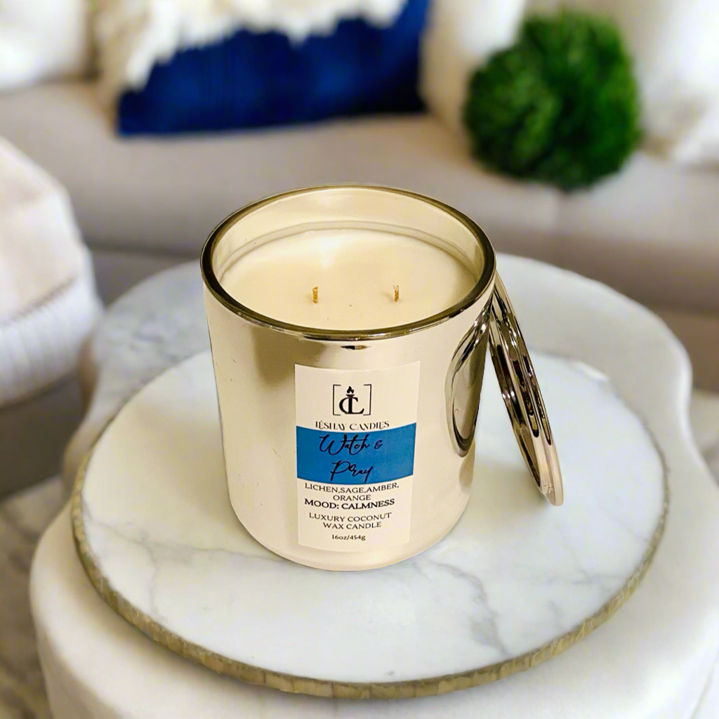 "WATCH & PRAY” LUXE VOGUE JAR CANDLE