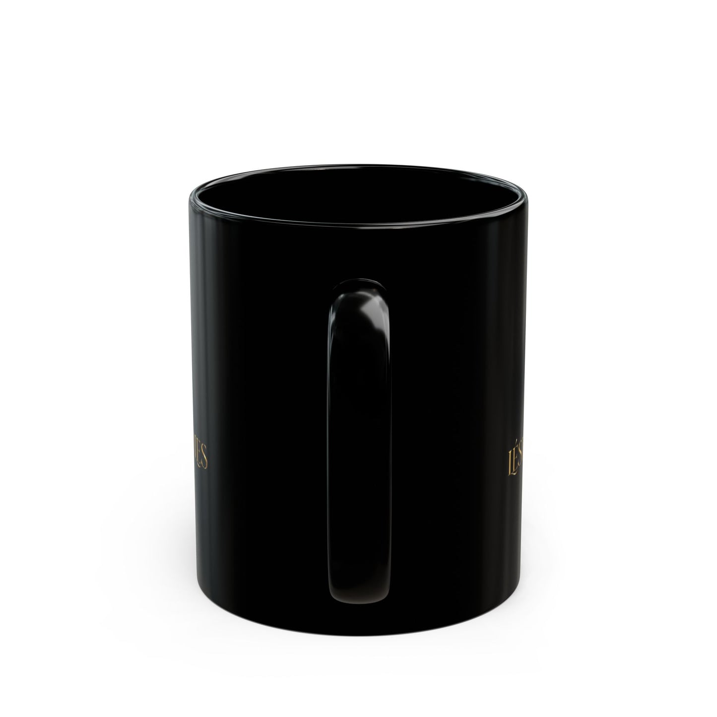 "LESHAY CANDLES LUXURY BLACK CERAMIC MUG"