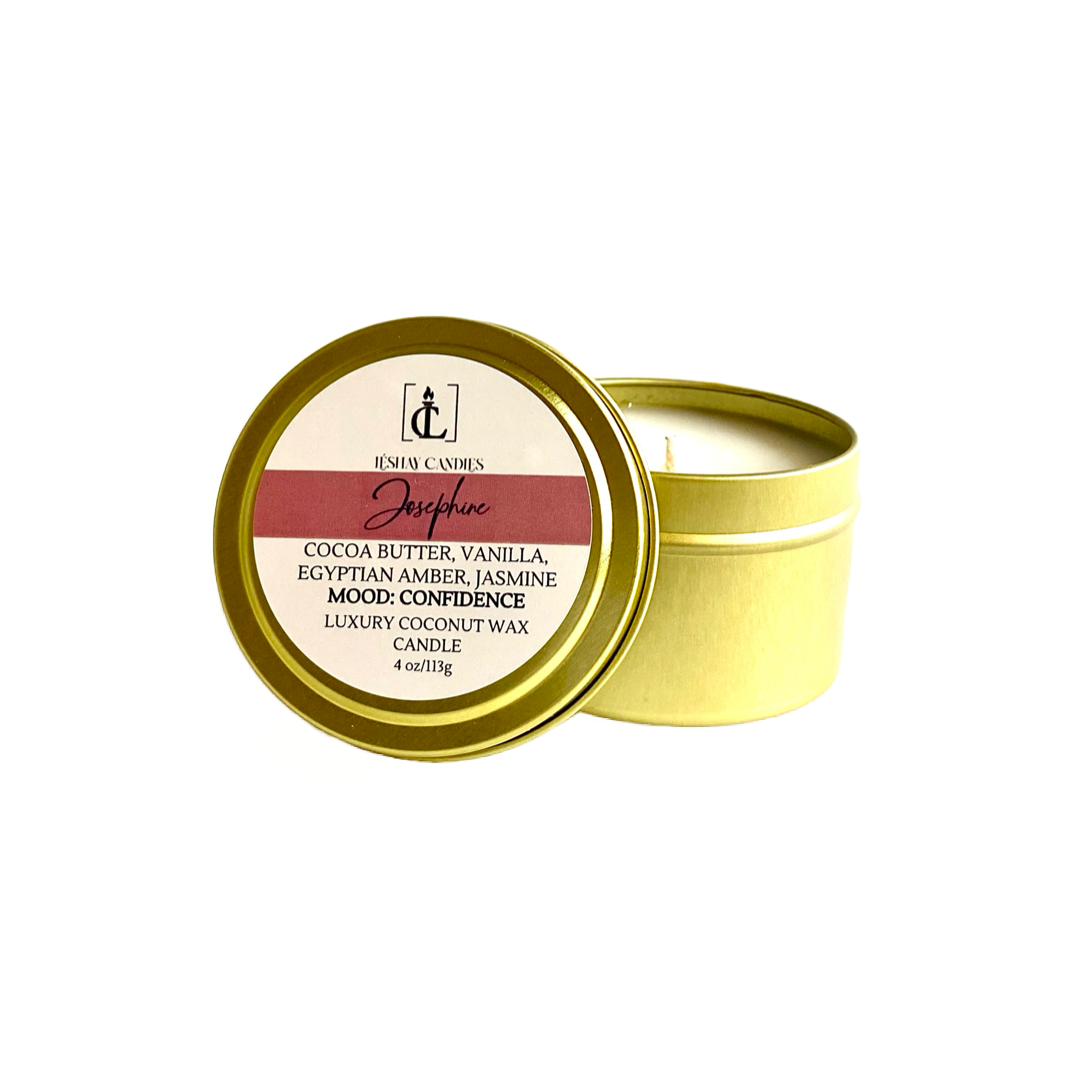 "JOSEPHINE" SMALL LUXURY TRAVEL TIN CANDLE