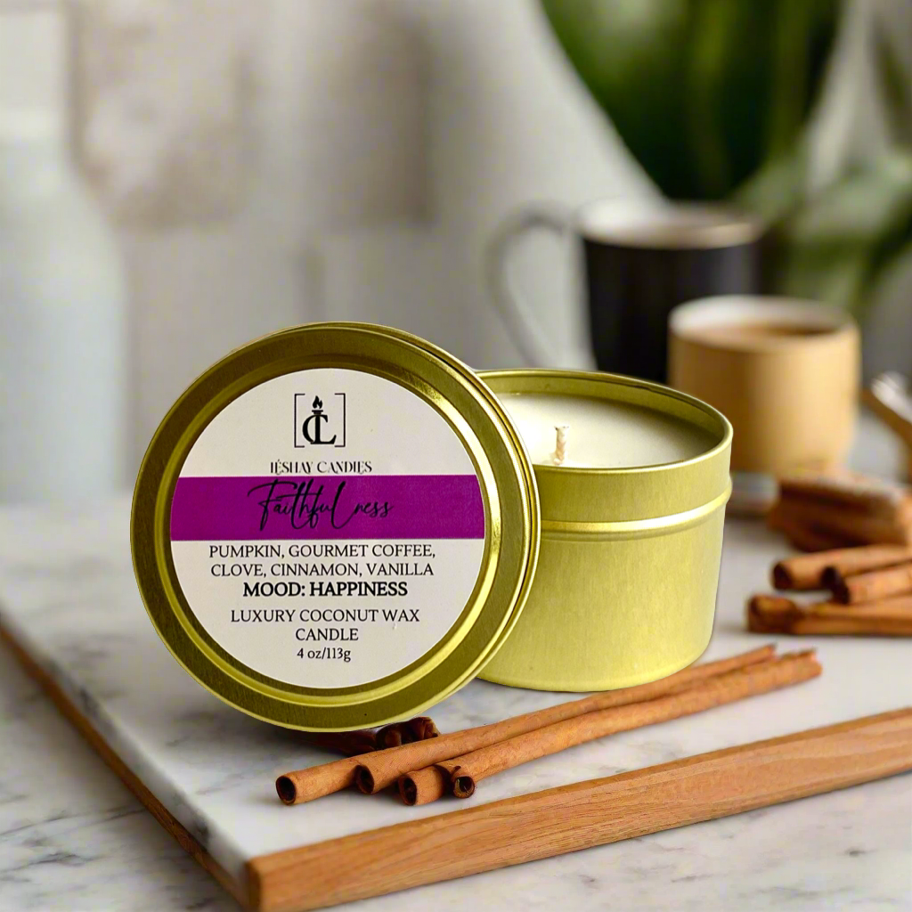 "FAITHFULNESS" SMALL LUXURY TRAVEL TIN CANDLE