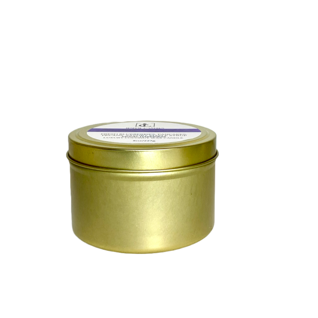 “BREAKFAST AT LÉSHAY’S”LUXURY TRAVEL TIN CANDLE