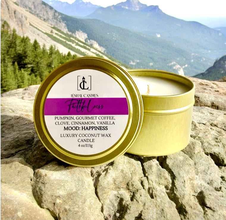 "FAITHFULNESS" SMALL LUXURY TRAVEL TIN CANDLE