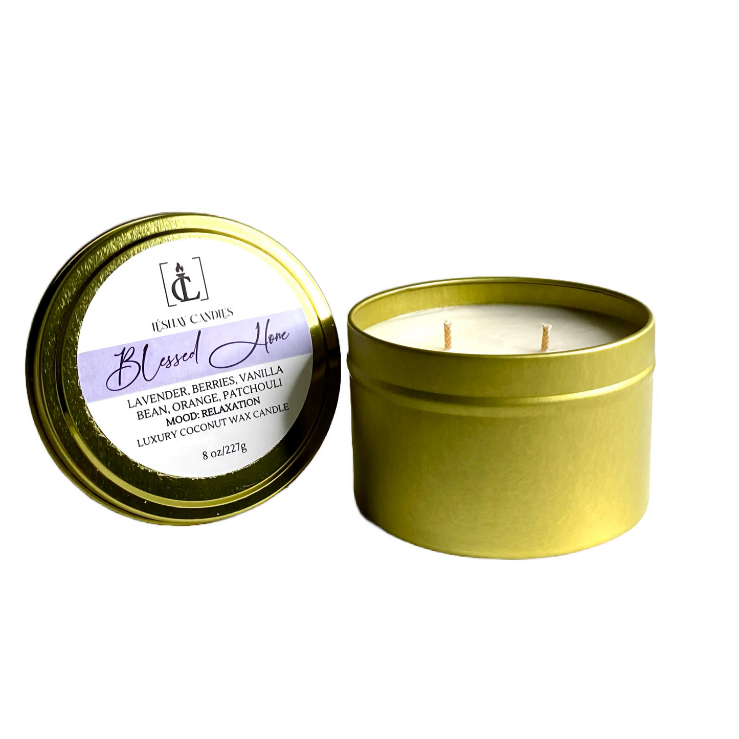 “BLESSED HOME” LUXURY TRAVEL TIN CANDLE